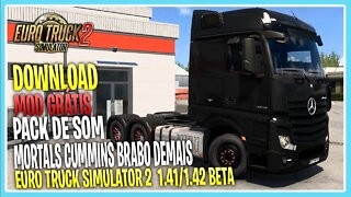 PACK DE SOM CUMMINS MORTALS M11 RONCO TOP EURO TRUCK SIMULATOR 2 1.42 BETA 1.41