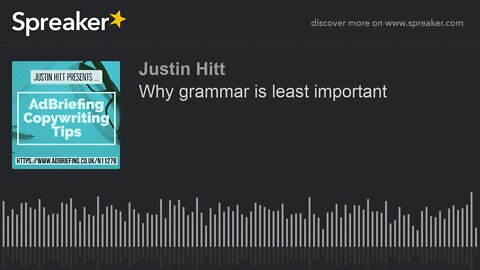 Why Grammar is Least Important | I0621A