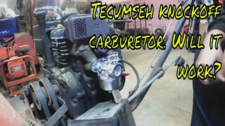 Barn find Homelite Jacobsen snow blower. Carburetor replacement. #tecumseh #carburetor