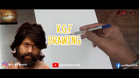 KGF DRAWING || kgf chapter 2,kgf chapter 2 drawing,realistic drawing with cheap colour pencils