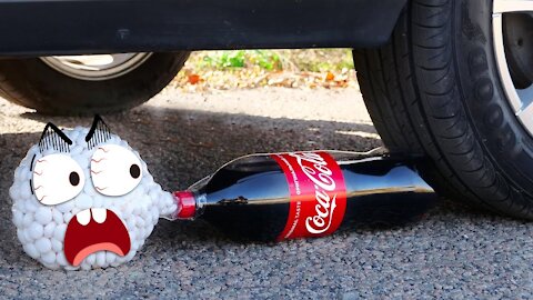 Crushing Crunchy & Soft Things by Car | Experiment Car vs Coca Cola and Mentos 2022