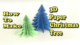 How to make an easy paper christmas tree