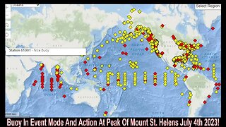 Buoy In Event Mode And Action At Peak Of Mount St. Helens July 4th 2023!