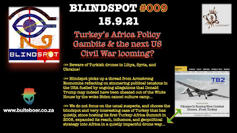 Blindspot #009 - Turkey’s Africa Policy Gambits and the next US, World Civil War looming?