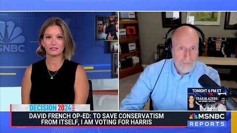 David French Explains To MSNBC Why He's Voting For Kamala Harris