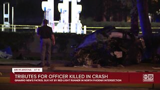 Valley pays tribute to Phoenix officer killed in red-light crash