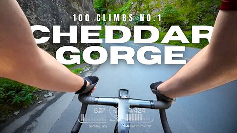 Cheddar Gorge Climb with POWER OVERLAYS! 97kg Cycling Hill Climber!?