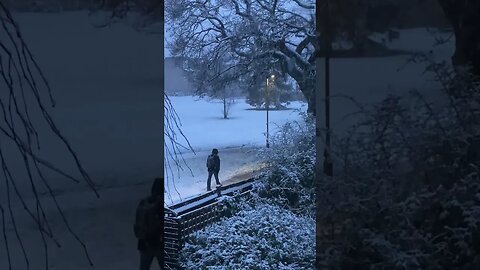 Snowing in London