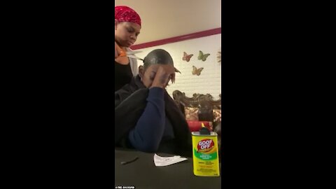 Hair hat uses Gorilla glue spray on hair, can't get it off, goes viral, starts gofundme, gets paid