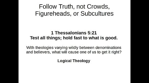Follow Truth, not Crowds, Figureheads or Subcultures