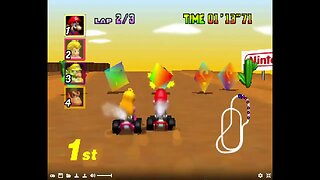 Mario Kart 64 - Kalimari Desert Gameplay