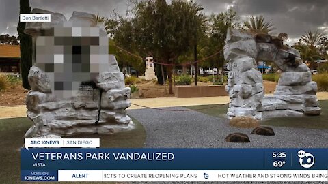 Vista Veterans Memorial Park vandalized