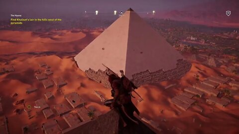 Climbing on piramid in assassin creed origins