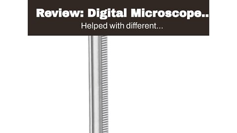 Review: Digital Microscope Extension Tube ET02,See Entire Coin,6 inch Extender Pole for TOMLOV...