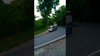 bus budiman di tanjakan tajam