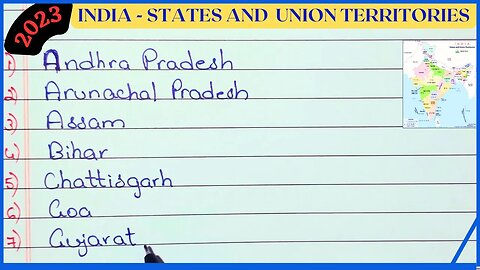 India states and Union territories 2023 #knowledge #gainknowledge