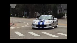 Silver Dodge Viper GTS Coupe