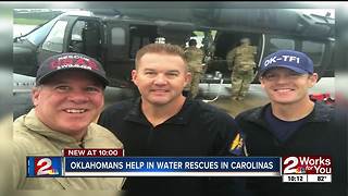 Oklahomans help in water rescues in Carolinas