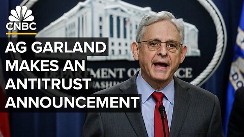 Attorney General Garland makes an antitrust announcement at the Justice Department — 5/23/24