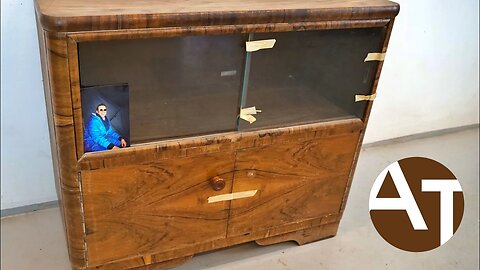 FROM BORING TO BEAUTIFUL / Art Deco cabinet restoration