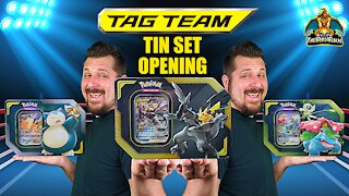 Tag Team Tin Set | Tag Team Searching | Pokemon Cards Opening