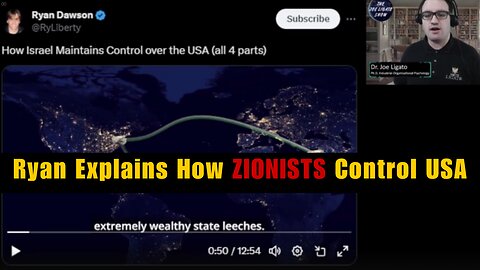 Ryan Dawson Discusses Zionist Control of America!