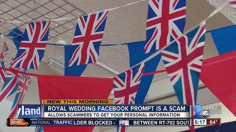 Royal wedding Facebook quiz could put you at risk