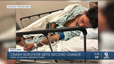 Inspired by doctors who saved his life, crash survivor goes into medical field