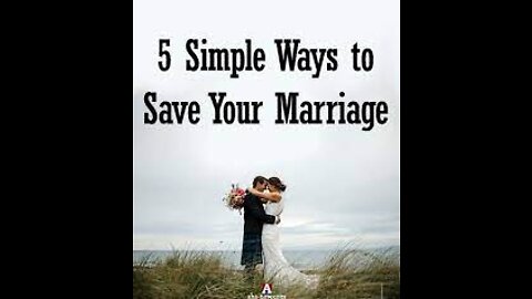 HOW TO SAVE YOUR MARRIAGE