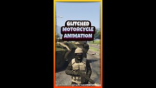 Glitched motorcycle driving animation | Funny #GTA clips Ep.449