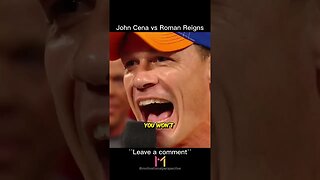 John Cena Silences Roman Reigns in a 40-Seconds. WWE #shorts #wwe #johncena