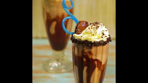 Oreo and Nutella milkshake