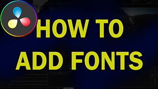 How To Download & Install FREE Fonts In Davinci Resolve