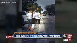 Drag Queen Story Time interrupted by protesters