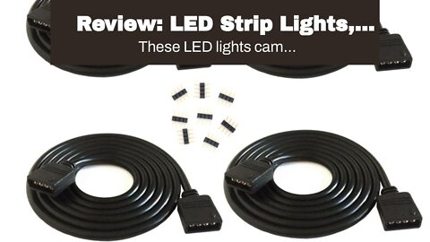 Review: LED Strip Lights, HitLights 4 Pre-Cut 1ft4ft Small LED Light Strips Dimmable, RGB 5050...