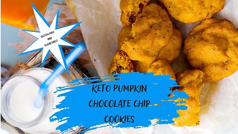 Keto Pumpkin Chocolate Chip Cookies