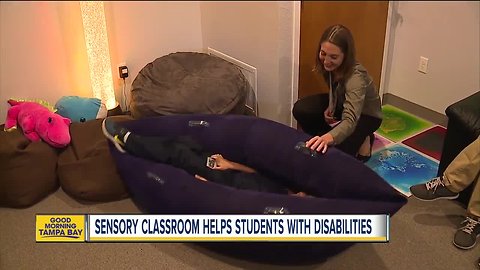 Sensory classroom helps students with disabilities