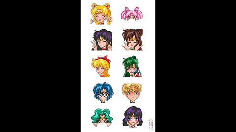 *NEW* sailor guardians emote pack just in! etsy.com/shop/planeteep 🙃✨ #sailormoon #twitchstreamer