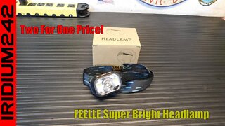 Great Deal And Handy! FEELLE Super Bright Headlight 1200 Lumens