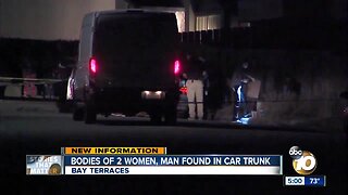 Bodies of 2 women, man found in car trunk