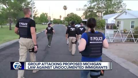 Group attacking proposed Michigan law against undocumented immigrants