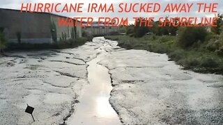 Hurricane Irma So Powerfull, Literally Sucking The Ocean Away From the Shoreline