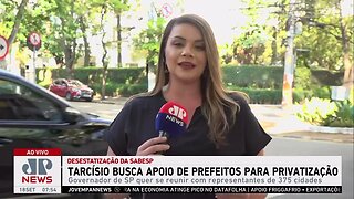 Tarcísio busca apoio de prefeitos para privatização da Sabesp