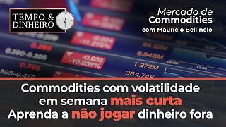 Commodities com volatilidade em semana mais curta. Aprenda a não jogar dinheiro fora