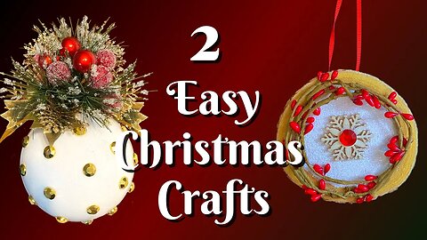 Easy DIY Christmas Ornament | Easy Christmas Crafts | DIY Christmas Gift Idea | Glam Christmas