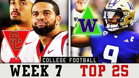 Michael Penix Climbs & Caleb Williams Falls | CFB Top 25