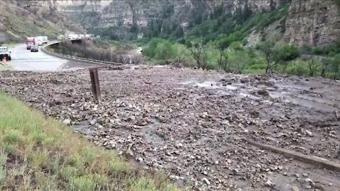 Both directions of I-70 reopen after second mudslide shuts down highway through Glenwood Canyon