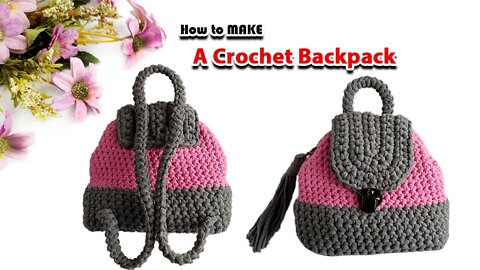 How To Make A Crochet Backpack With Lid l Crafting Wheel