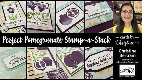 Perfect Pomegranate Card Class with Cards by Christine