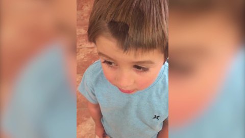 This Adorable Boy Gave Himself A Makeover Because It Was Just Too Hot